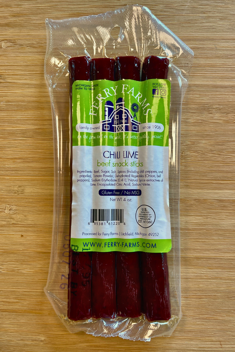 Chili Lime Beef Snack Sticks (4 oz Pack)