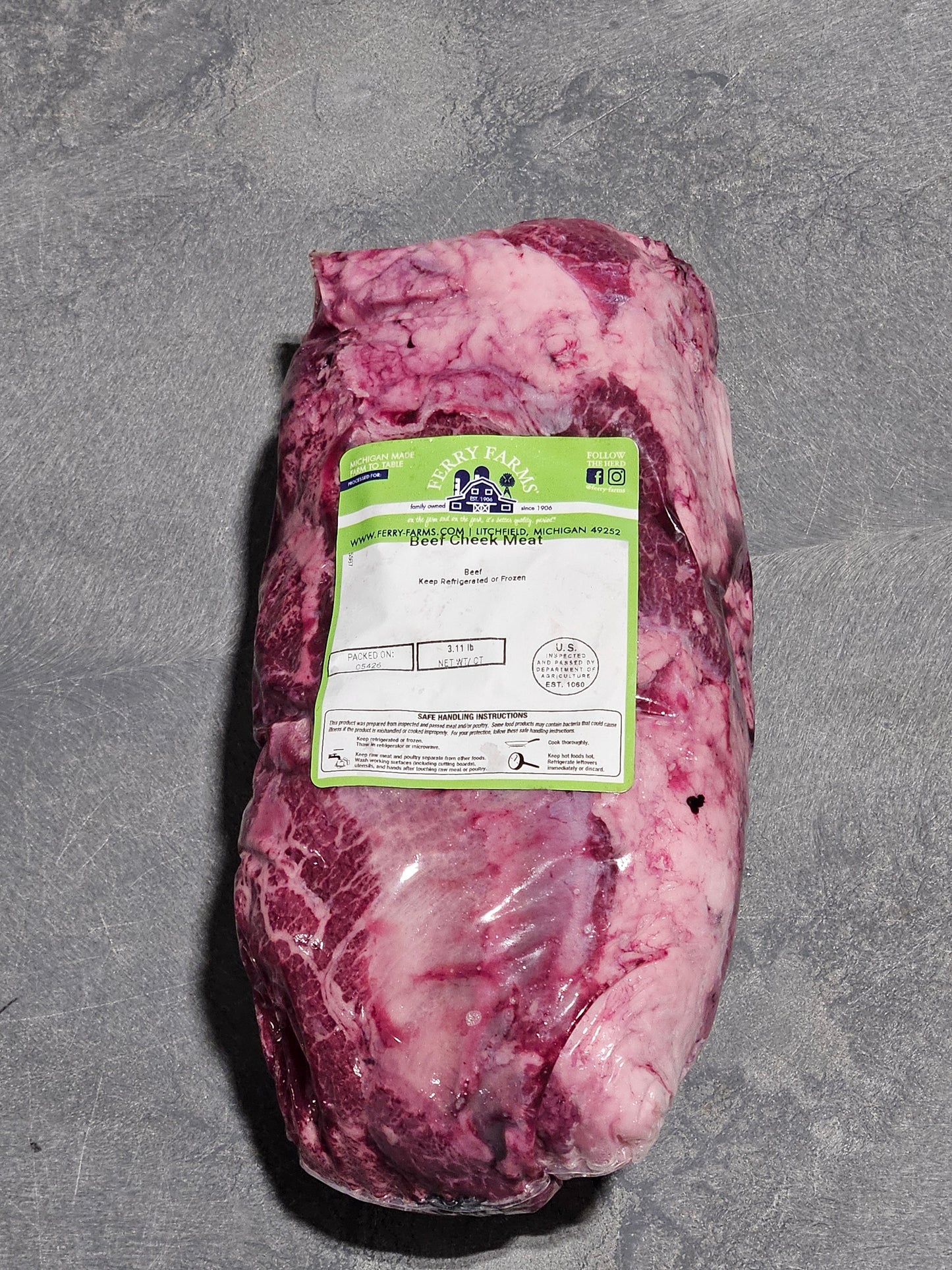 Beef Cheek Meat - per Lb