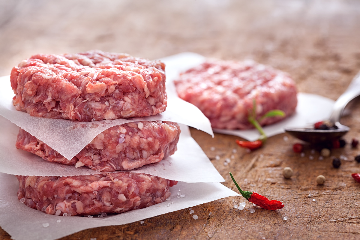 Grilling Burger Patties - (4) 1/4# Patties