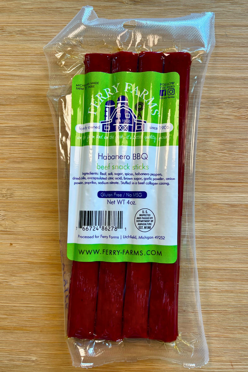 Habanero BBQ Beef Snack Sticks (4 oz Pack)